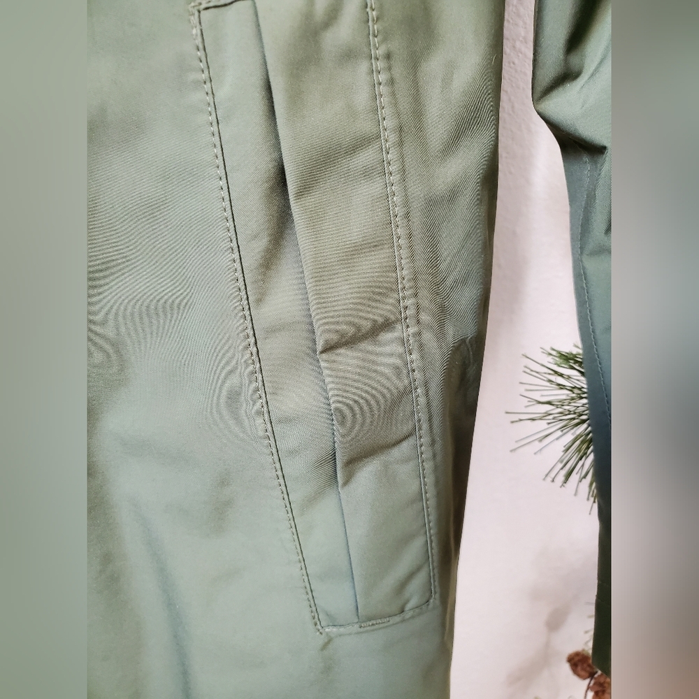 Vintage L.L.BEAN Classic Duster Rain Trench Coat **Detachable Hood - Picture 7 of 16